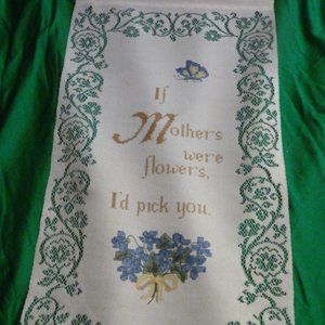 Mother's Day Special : Vintage  Lace Wall Banner